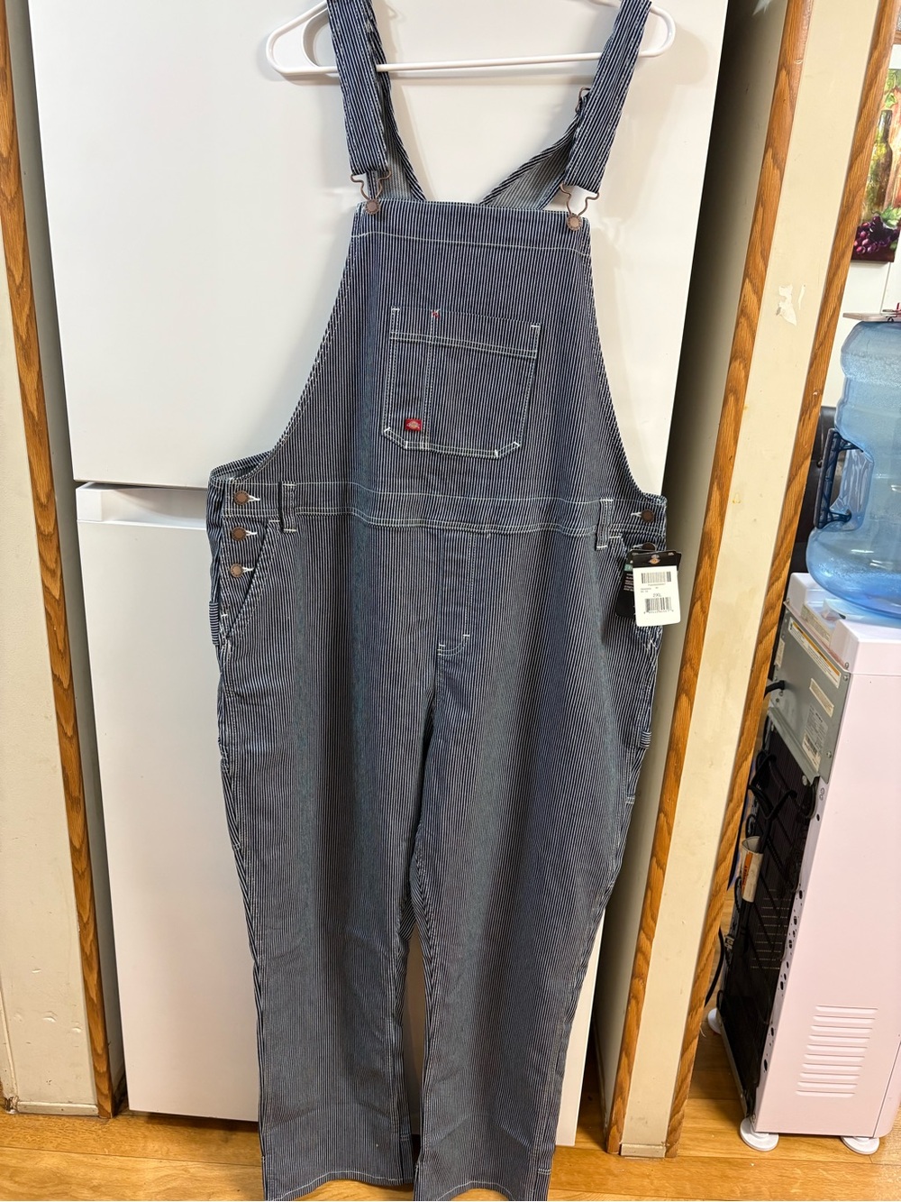 Dickies Blue Stripe Utility Bib Overalls